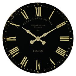 Lascelles Greenwich Clock, Dia.70cm, Black